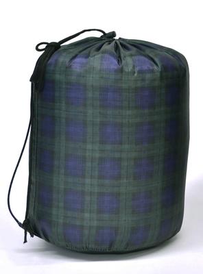 Shimizu Sangyo Waschbarer Schlafsack Kompakte Aufbewahrung Check Grün 58607 Vollständig geöffnet 190 x 170 cm, gefaltet 22 x 32 cm