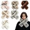 Winter Essential Clothing Accessories Faux Fur Collar Scarf for Women, Plush Neck Warmer Scarf, Fluffy Comfortable Fleece Scarves, Thanksgiving