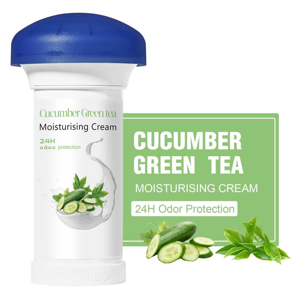 24H Odor Protection Cream - Natural Plant Based Body Deodorant for Men & Women, Alcohol-Free & Moisturizing, 1 Piece