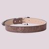 American Three-Piece Personalized Printed Belt, Women'S High-End Brown Jeans With Casual Belt
