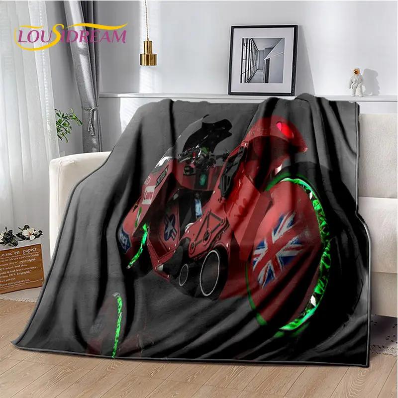 3D Cyberpunk Concept Motorcycle Cartoon Soft Plush Blanket,Flannel Blanket Throw Blanket for Living Room Bedroom Bed Sofa Picnic