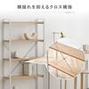 Iris Ohyama Steel Wood Slim Rack, Storage Shelf, Bookshelf, NaturalGray, Approx. 60.0mm W X 18.0mm D X 120.3mm H, Total Weight Capacity: 35kg (Shelf: