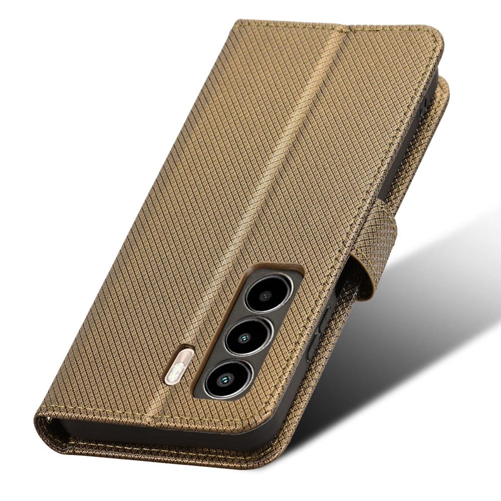 For itel Power 70 4G Case PU Leather Diamond Texture Wallet Phone Cover