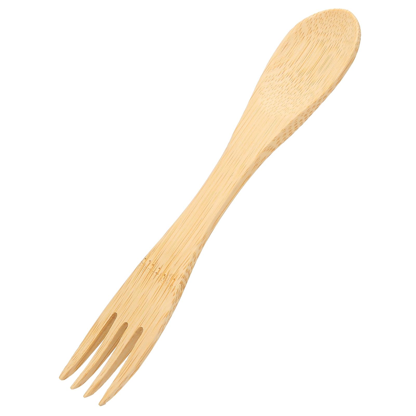 

2 in 1 Kitchen Tableware HeatResistant Spoon Fork Intergrade Utensil for Home Restaurant(16.8x3x2.8cm )