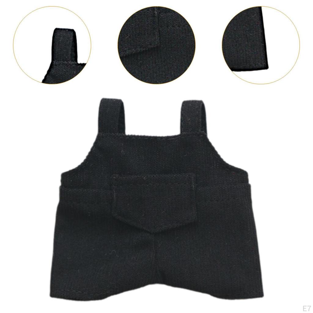 Doll Outfit Set Featuring Suspender Pants for 17cm Boy Dolls, Suitable Various Events