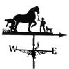 Design Metal Weathervane - 25-Inch Yard Ornament for Outdoor Decor