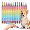 Haustier-Nagelpflege-Stifte Katzen-Nagelkunst-Lackstifte Schnelltrocknende Hunde-Nagelkunst-Malstifte Pflegezubehör 12 Farben