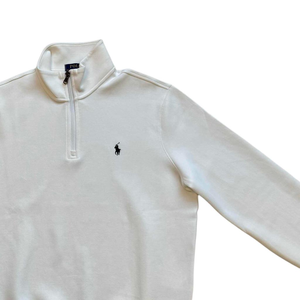 Polo Ralph Lauren Double-Sided Knit Quarter-Zip Pullover Long Sleeve Sweatshirt Men sweatshirt 710905382-019