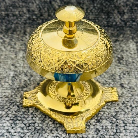 Brass Desk Bell, Antique Hotel Reception Service Counter Bell,  Home Decor Birthday Gift