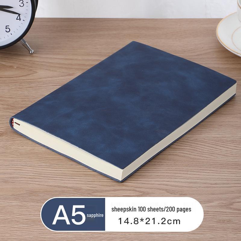 A5 Custom Logo Soft Leather Business Notebook Gift Set with Buckle Closure