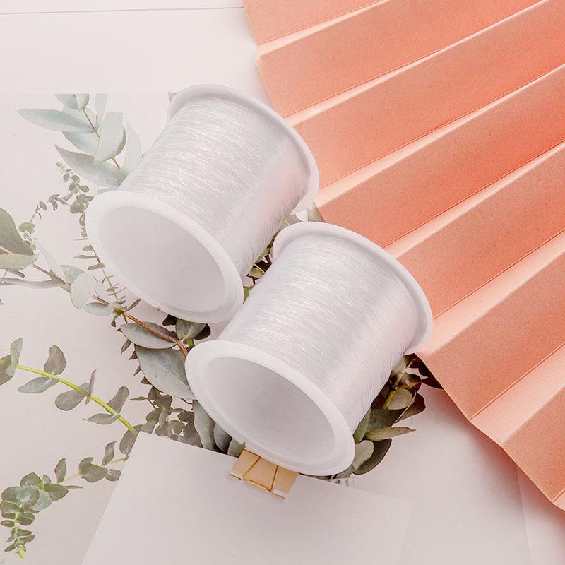 Przezroczysta żyłka nylonowa do wędkowania i tworzenia biżuterii DIY - Nierozciągliwa jedwab kryształowy