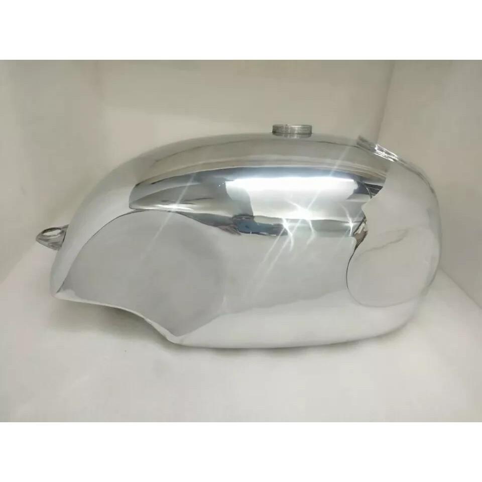 YAMAHA SR400 SR500 CHROME STEEL FUEL PERTOL FUEL TANK WITH CAP |Fit For