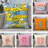 Cute Coastal Charm Sardine Cushion Cover Plush Fabric Soft DoubleSided Printed Sofa Warm Winter Home Child Gift Pillow Case