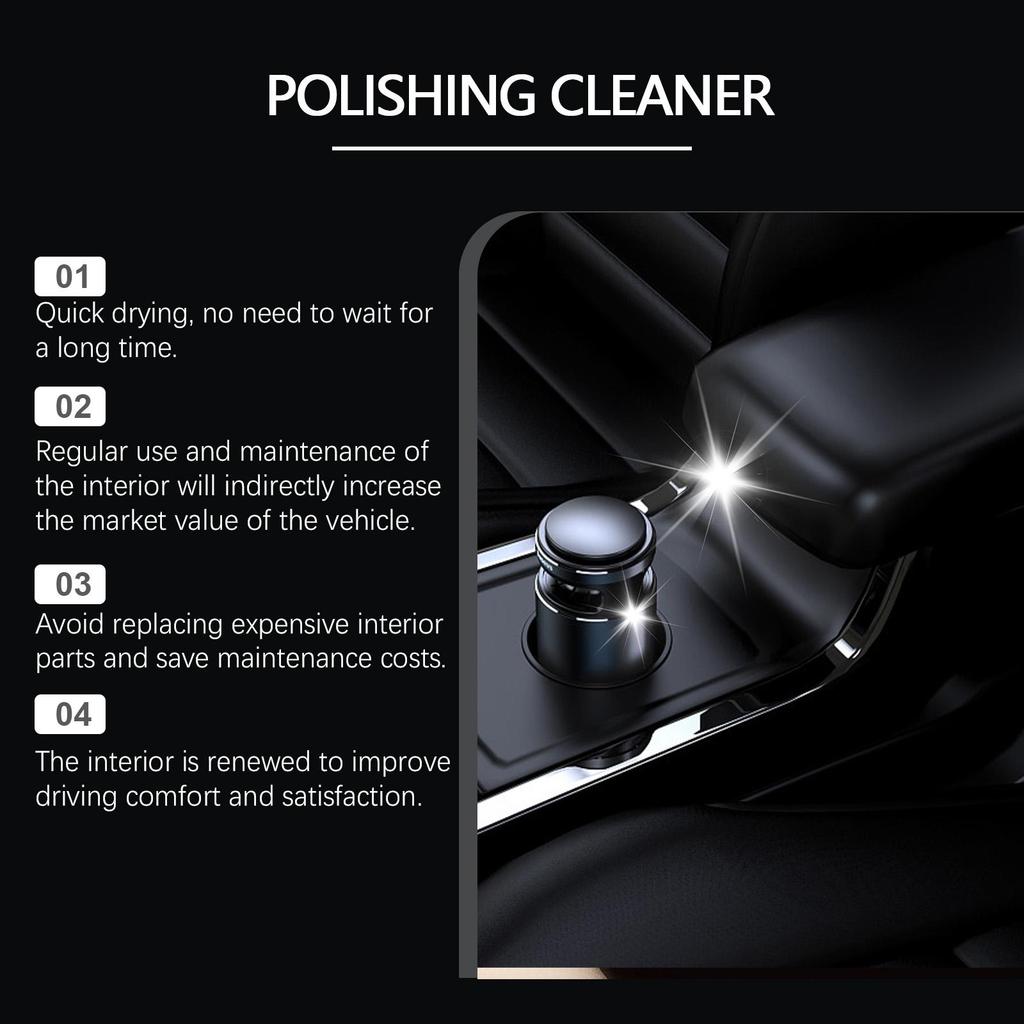 100ml Car Interior Polisher Car Interior Polishing Renewal Stain Removal Maintenance Care Polish Anti-fouling