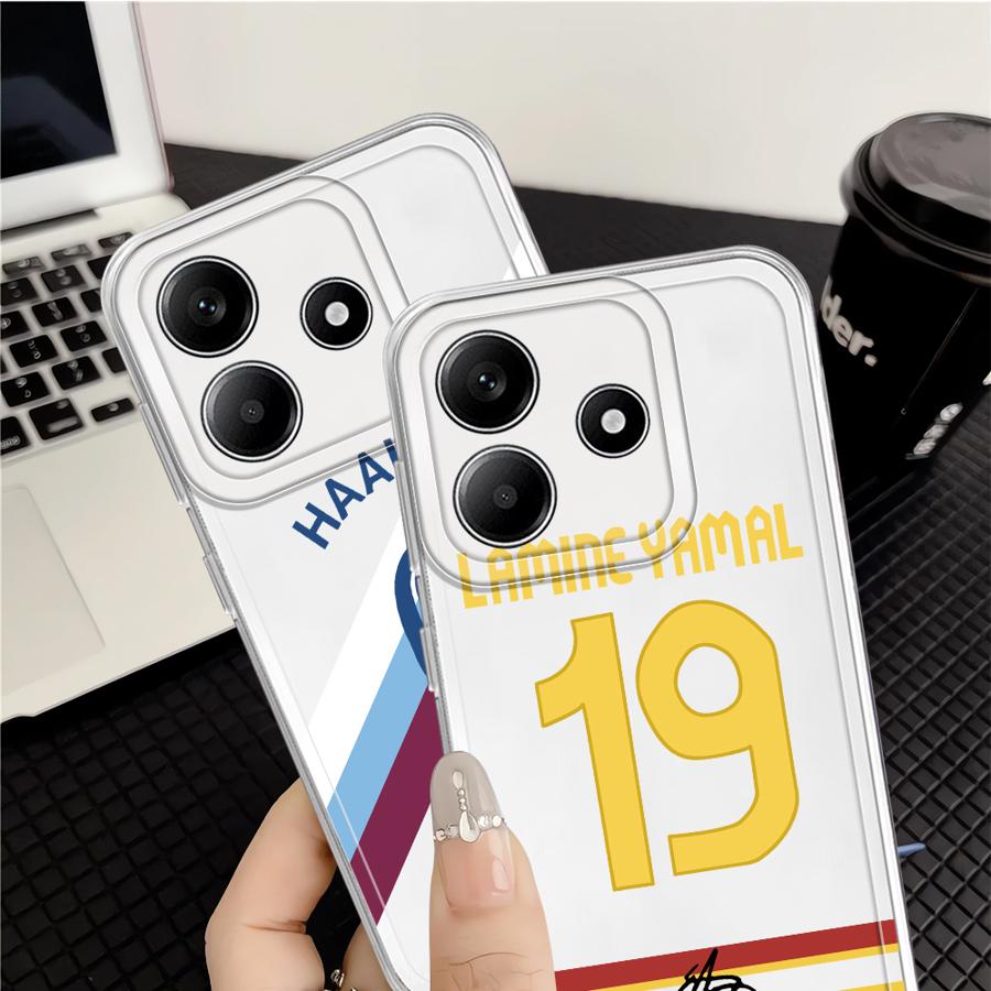 Case for Xiaomi Redmi Note 14 Pro Plus 14C 9 10 11 10S 11S 12 13C 12S A4 Note 13 Soft Phone Cover FootBall Number