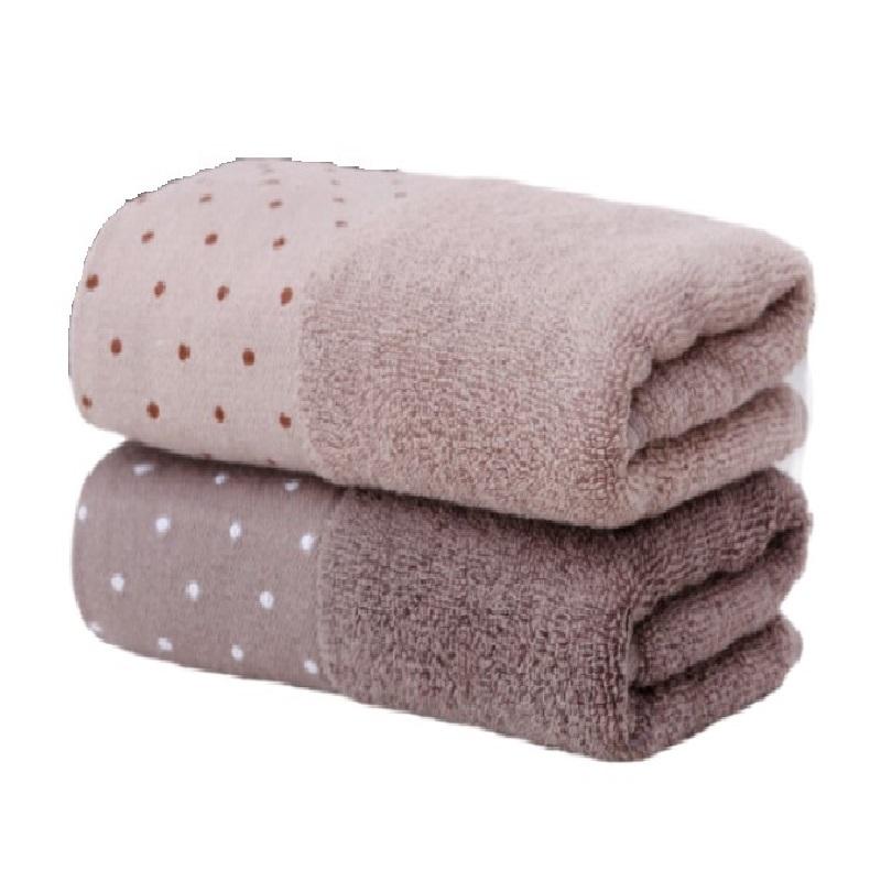 

2Pack Bathroom Cotton Towel Set 35x75cm 70x140cm Jacquard Luxury Geometric Embroidered Sport Gift Bath Hand Face Towels Cover 35x75cm 2pcs