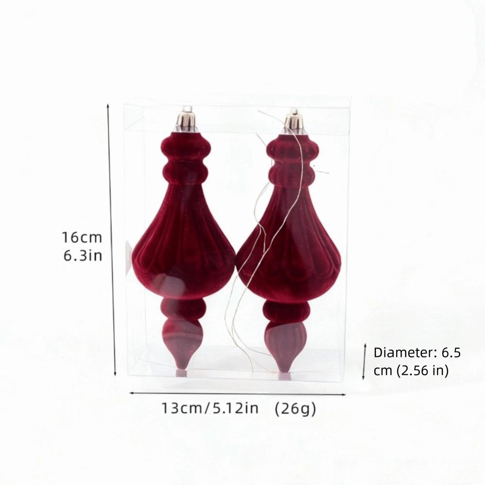 DIY Christmas Tree Ornament PVC Christmas Flocked Ball Set  Christmas Tree Decor