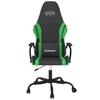 Gaming Chair Black and Green Synthetic Leather