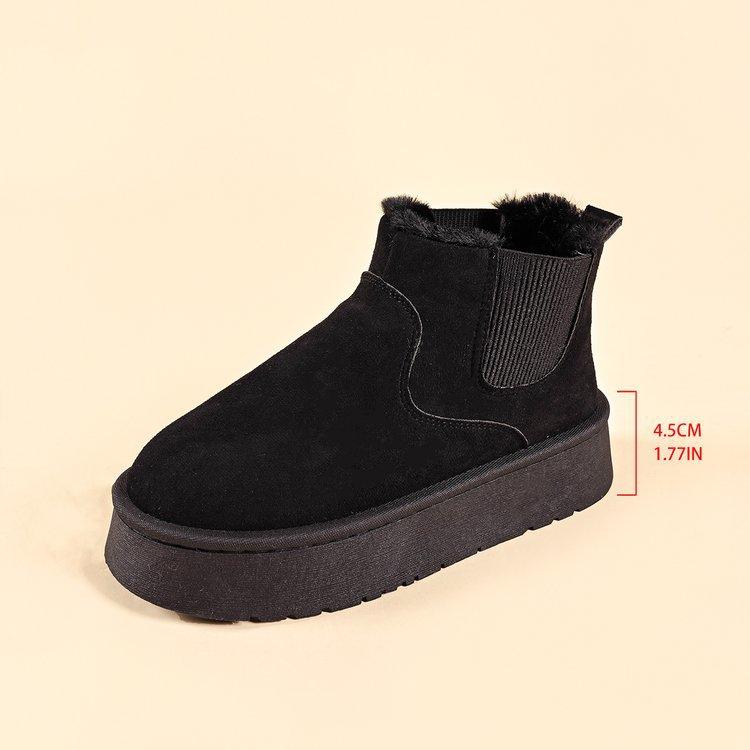 22. Snow boots, new non-slip winter warmth, fleece thickened, classic short snow cotton boots, cotton shoes 35
