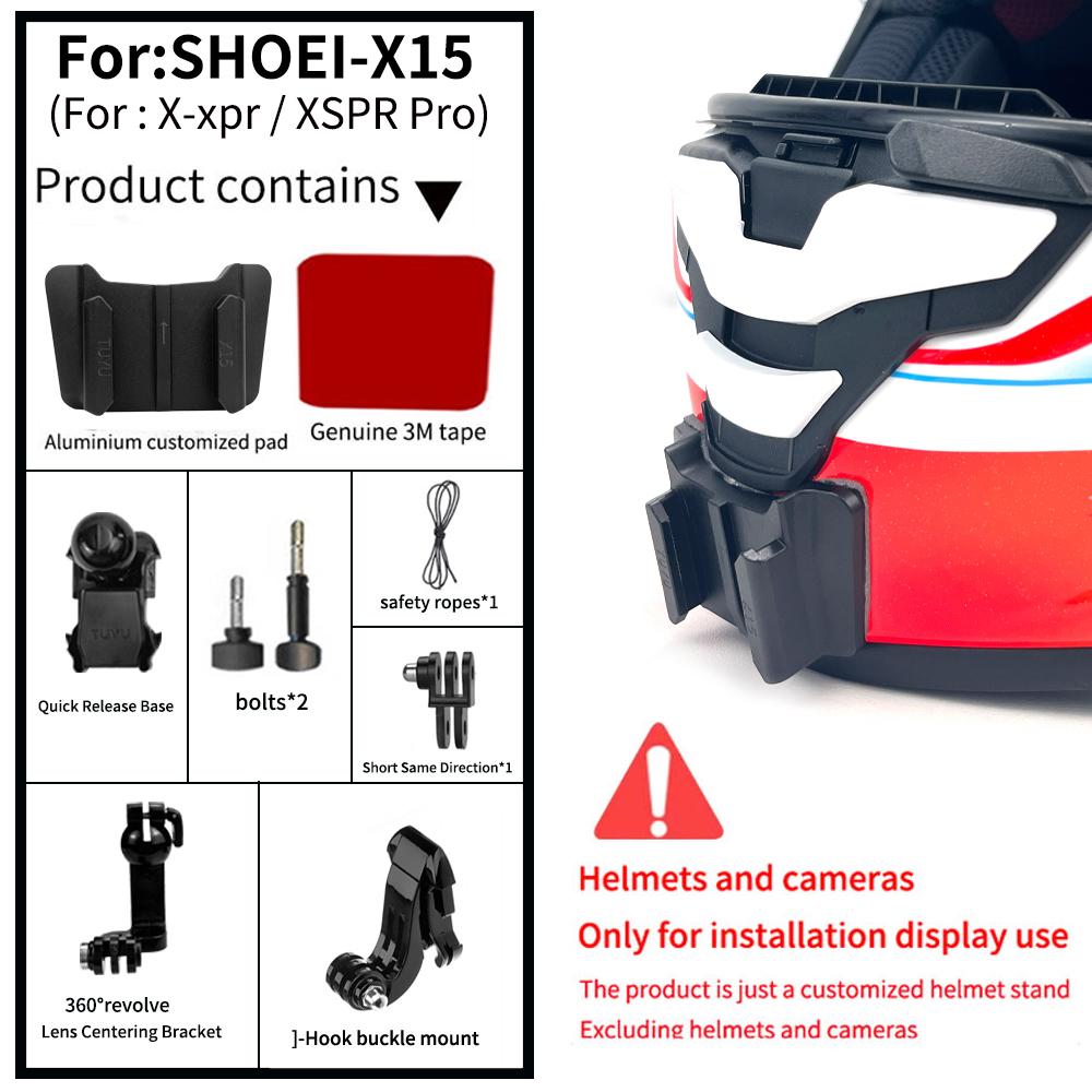 For Shoei X15 X14 Z8 Z7 NEOTEC II Motorcycle Customized Helmet Chin Mount for GoPro Insta360OneX3 X2 R Sports Camera Accessories Aviation