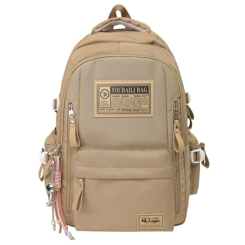 Schoolbag schoolbag junior high school girl student backpack high school student travel backpack large capacity nylon backpack male wholesale