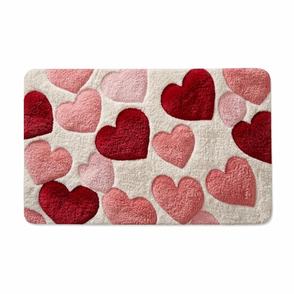

Letter Absorbent Mat Flower Floor Mat Wear-resistant Bathroom Mat Kitchen Heart
