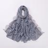 Solid Color Muslim Chiffon Jersey Hijab Soft Scarf Shawls Versatile Women Headscarf  Muslim