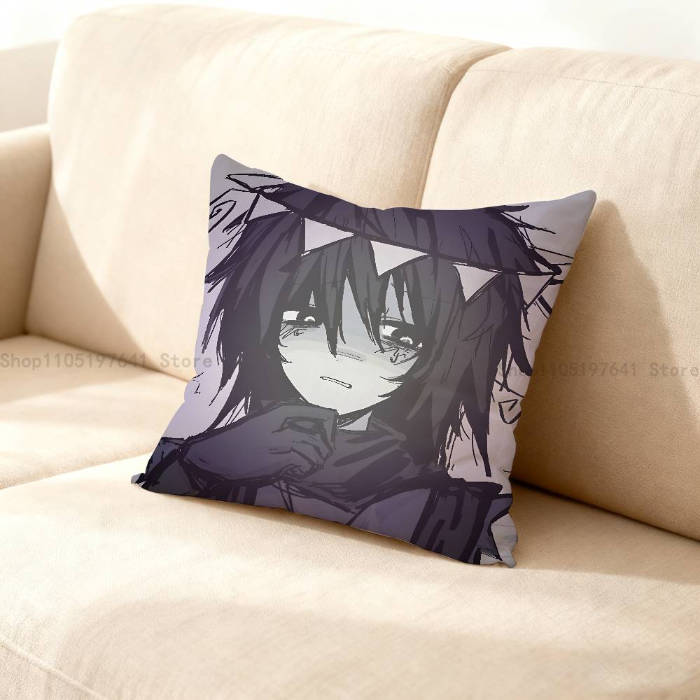 T-Two T-Time Pillow Case Cute Cartoon Anime peripheralsBedroom Sofa Decorative Cushion Cover Soft Cushion Cover
