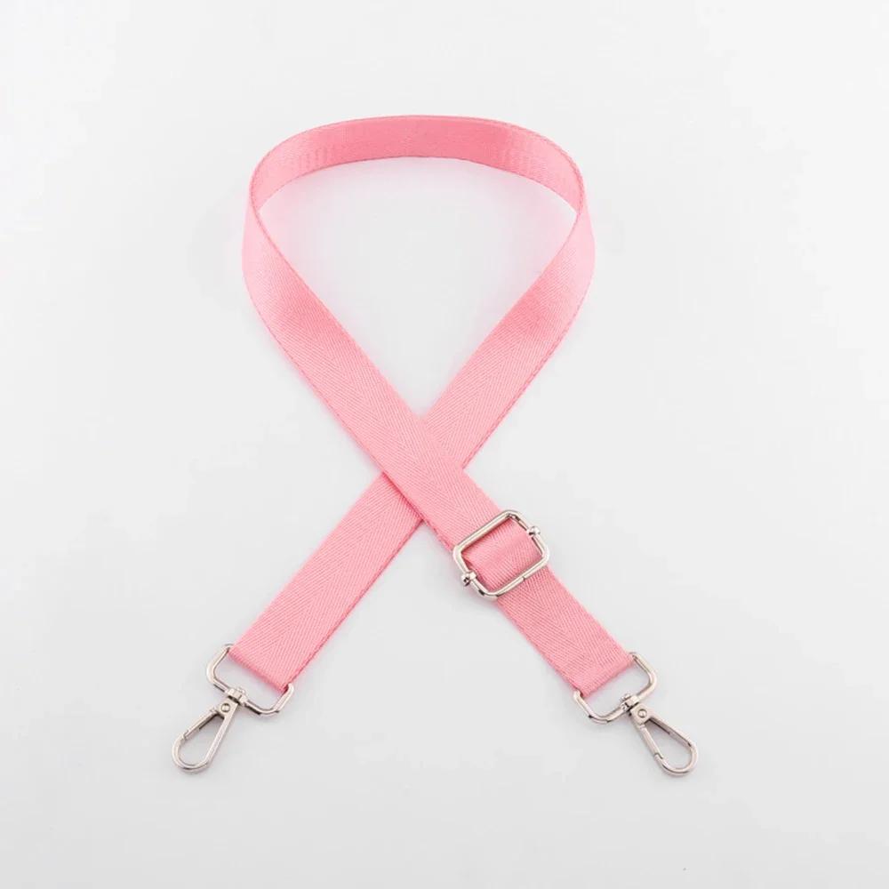 Shoulder Bag Strap Fashion Wide Replacement Strap For Bags Nylon Woman Messenger Bag Accessories Silver Metal Buckle Bag Straps