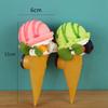 Simulation Ice Cream Model Decoration Fake Ice Cream Cone Food Mould Plastic Ornaments Window Sample Display Party Shooting Prop