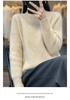 Women's Plus Size High Neck Wool Pullover: Thick Knit Sweater for Autumn & Winter