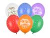 Partydeco Balony 30 Cm Happy Birthday  1 Op 6 Szt
