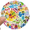 50 Pieces of Pixar Animation Collection Graffiti Stickers for Decorating Luggage with Waterproof Disney Stickers
