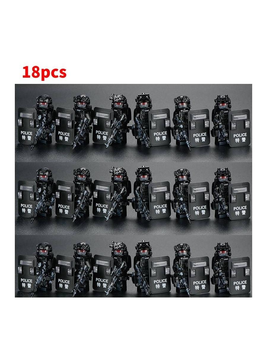 

Special Forces Military Weapon Building Blocks Assembled Toys Children Gift 18Pcs Shield