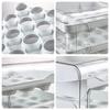 Sliding Drawer Egg Holder Transparent Fridge Egg Organizer Fresh Keeping Egg Container