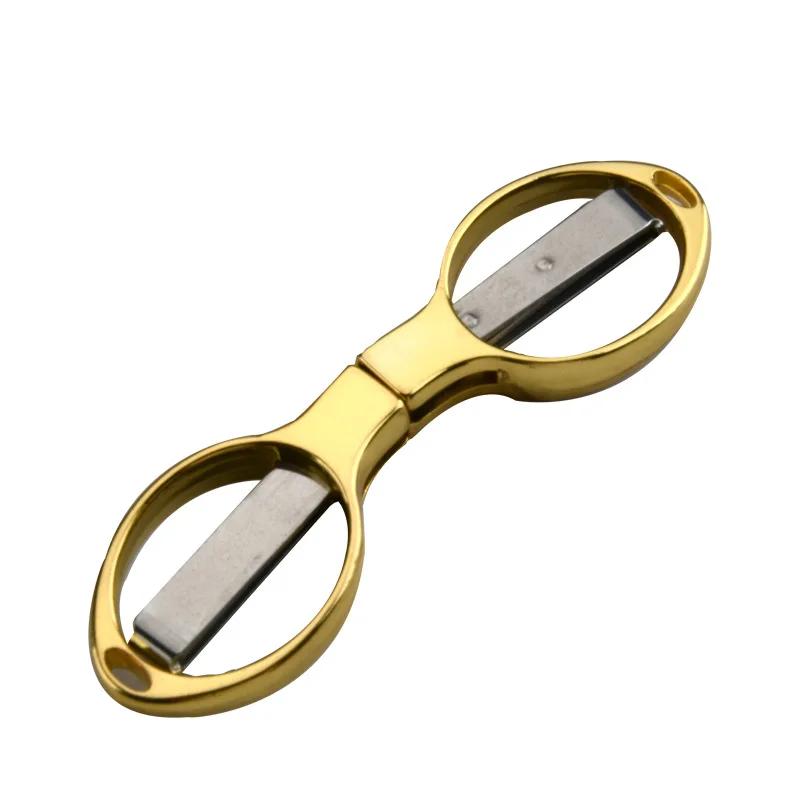 Mini Foldable Scissors Plastic Handle Portable Embroidery Sewing Scissors Fishing Line Cutter DIY Handmade Craft Cutting Tool
