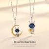 Original Astronaut Rabbit Couple Necklace: S925 Sterling Silver, Unique High-End Design, Perfect Commemorative Gift