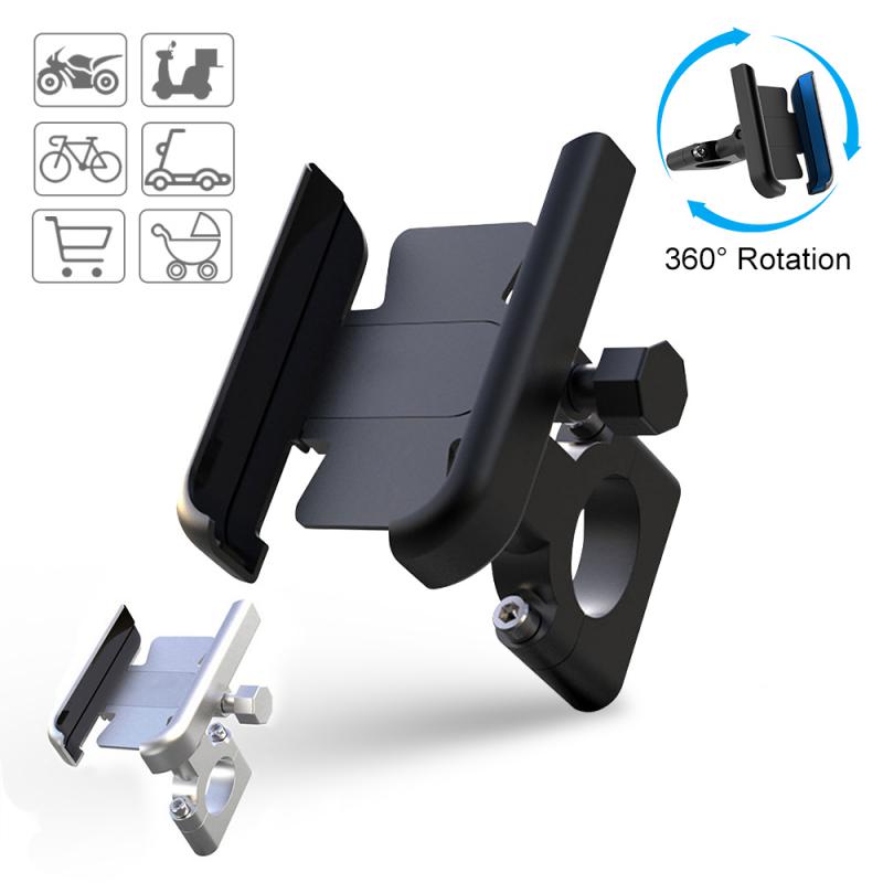 RYRA Aluminum Alloy Mount Mobile Phone Holder Type Motorcycle Bicycle Shockproof Fixed Navigation Bracket Phone