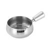 Sauskom 304 Roestvrij Staal Espresso Maatbeker met Ergonomisch Houten Handvat V-vormige Tuit Koffie Melkthee Saus Houder