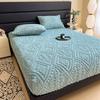 European Style Plush Velvet Bed Cover - Winter Warmth, Full Wrap Mattress Protector