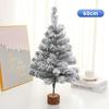 Exclusive Flocked White Christmas Tree, 45CM-4M, Encrypted Snow-Covered Decoration with Ornaments