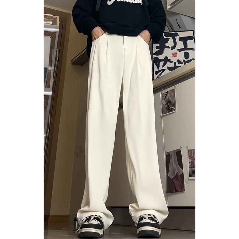 Unisex Sommer Eis-Seide Lockere Gerade Bein Hose