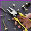 3-Piece Industrial Grade Steel Pliers Set, Electrician Special Wire Cutting Diagonal, Multifunctional Needle-Nose Hand Tools Kit