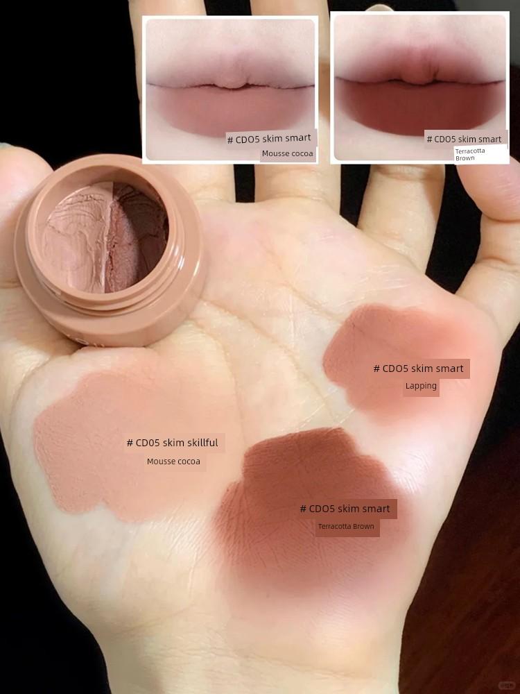 Intoyou Long-Lasting Lip Glaze Pk02 Pink Series Lip Mud Pure Desire Low Saturation Nude Color Makeup for Students