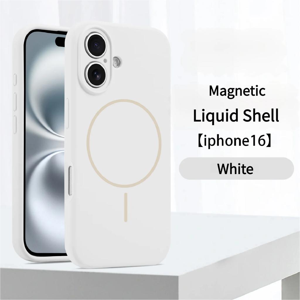 Official Liquid Silicone For Magsafe Case For iPhone 17 Pro 16 13 11 14 15 12 Pro Max Magnetic Wireless Charger Protector Cover