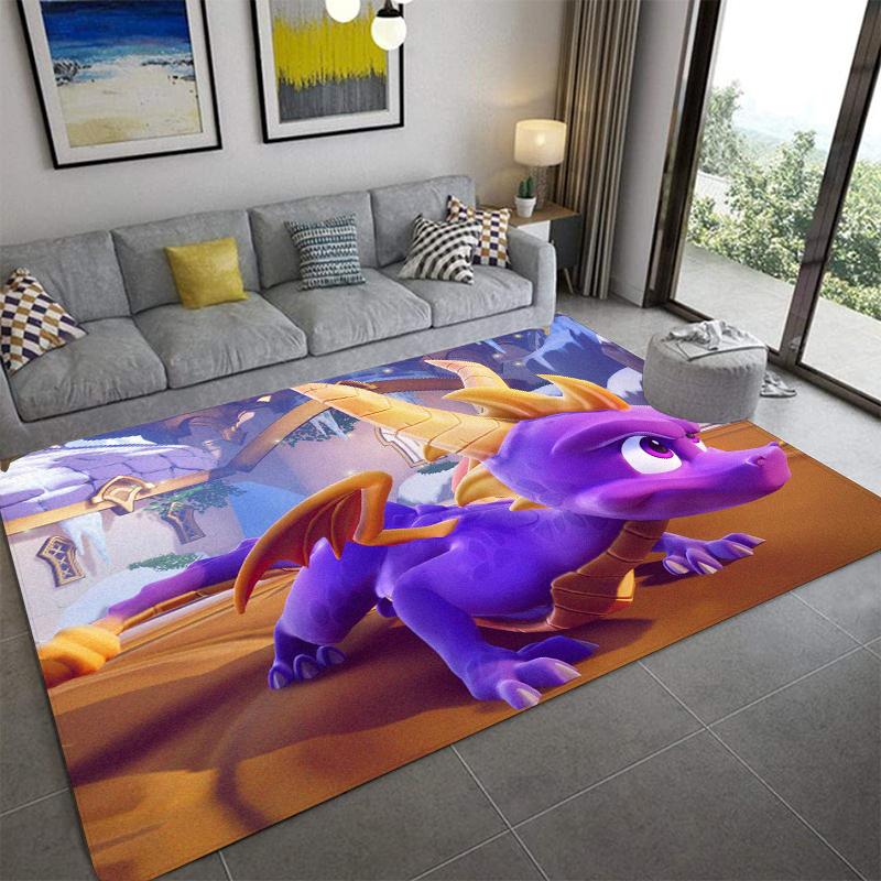 S-Spyro's Dragon Printed Carpet Fashion Yoga Mat Non-Slip Carpet Bedroom Decoration Outdoor Carpet Bedroom Birthday Gift