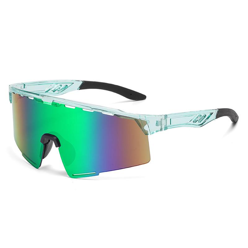Outdoor Riding Sunglasses One Piece, Windproof And Anti-Dazzling Sunglasses, Colorful Ultra-Light Sports Glasses