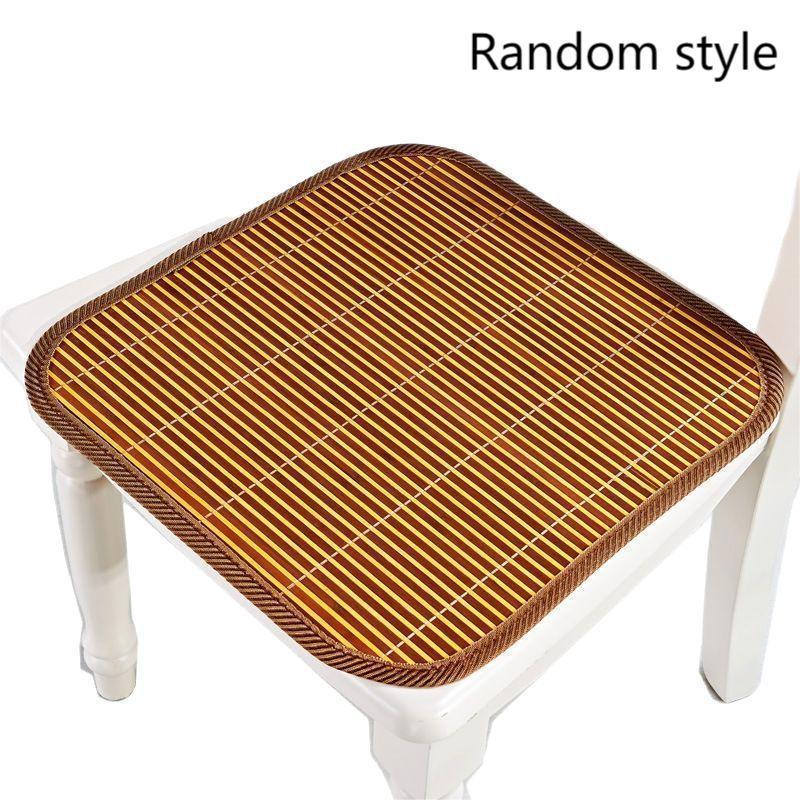 Summer Random Bamboo Cool Mat Breathable Seat Cushion Home And Office Chair Cool Mat Bamboo Silk Dining Chair Cushion