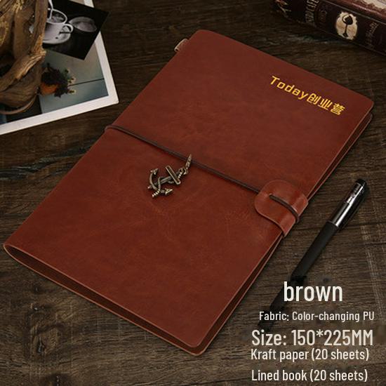 

Корейский мини-блокнот A6 для путешествий, толстый бизнес-дневник A5 из крафт-бумаги с настраиваемым логотипом, идеально подходит для студентов и ведения дневников. A6