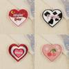 16pack Unique Heart Patches Luxurious Embroidery Patches Personality Appliques for Creative Projects